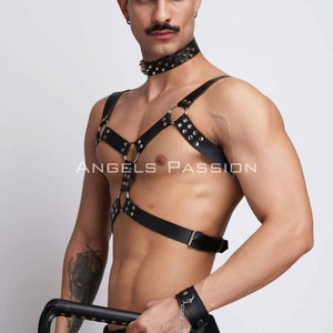 High-Quality Gay Leather Gear: Bulldog Harness, Whip, and More