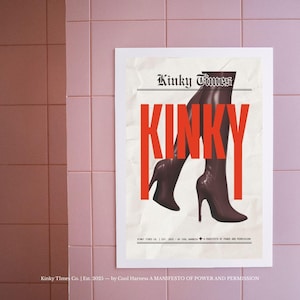Kinky Times Poster Series – Cover Poster (Single Poster Design, 4 Sizes Included, Digital Download, PDF & JPG)