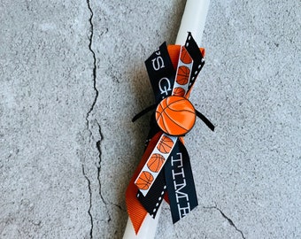 Basketball Pin Easter Candle (15")