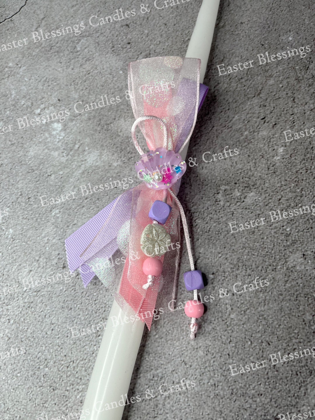 Easter Seashells Pink Seashell Easter Candle (15