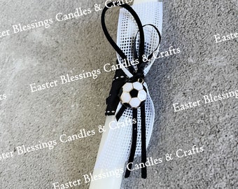 Soccer Ball Charm Easter Candle (15")