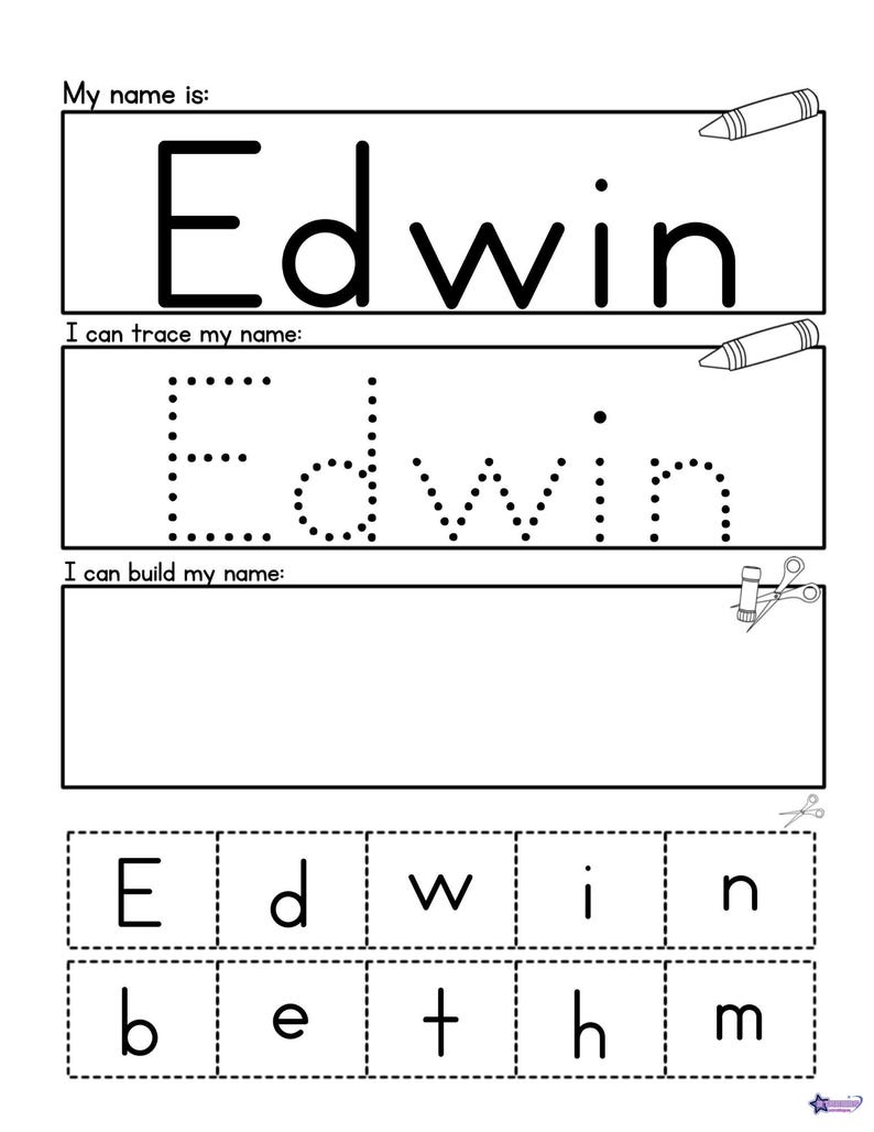 Personalized Name Tracing Printables FUN and Engaging Learning for