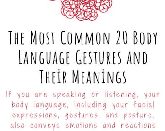 The Most Common 20 Body Language Gestures and Their Meanings