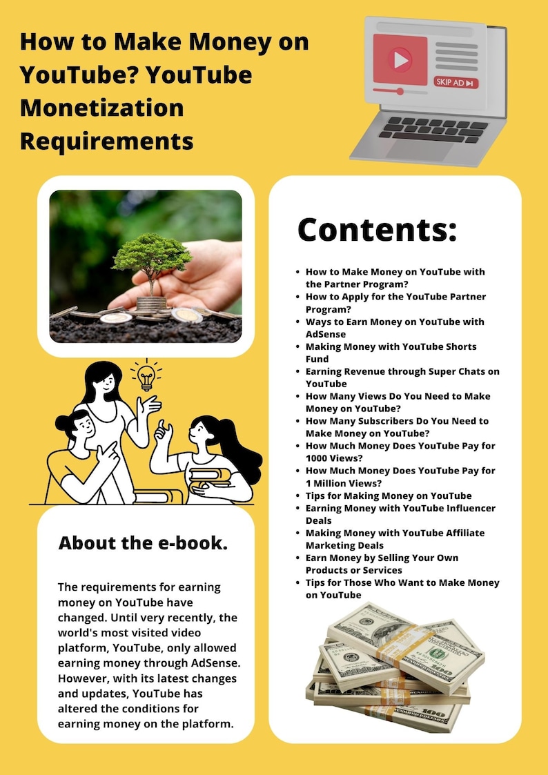 How to Make Money on Youtube? Youtube Monetization Requirements - Etsy