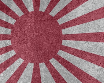 Display Base For A Model, Japanese Raising Sun Flag, HD Quality Print On Foamex