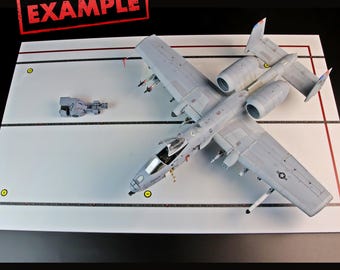 Modern Hangar Floor, Display Base For A Model, HD Quality Print On Foamex