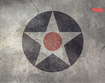 WWII US Aircraft Insignia Display Base: HD Foamex Print