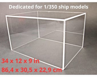 DIY.  Display Case Cover parts for SELF ASSEMBLY. Dedicated for 1/350 ships.