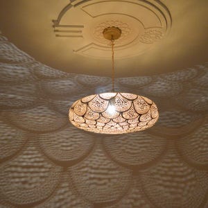 handmade brass pendant light, handmade chandelier