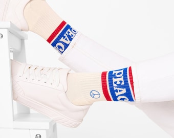 Calzini ecologici Peace and Love tennissocken