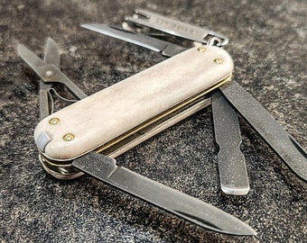 93mm Custom Victorinox Pioneer Sakmod With Alox Scales - Etsy