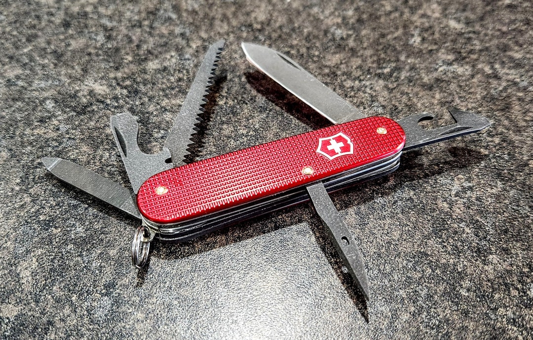 84mm Red Alox Custom Victorinox Swiss Army Knife Etsy