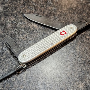 93mm Custom Victorinox Pioneer Sakmod With Alox Scales