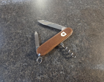 Custom 91mm Swiss Army Knife w Micarta Scales