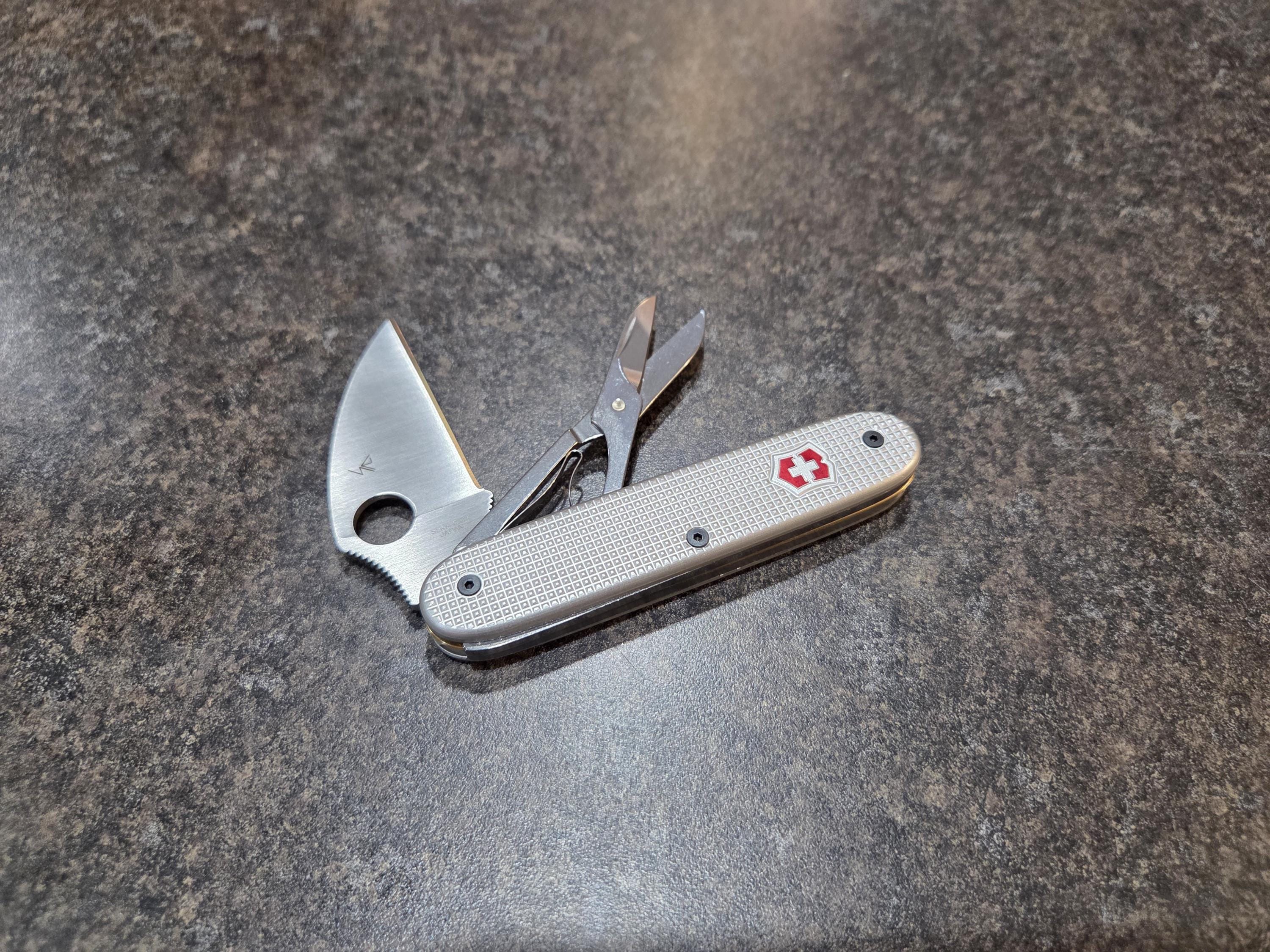Customized Victorinox 93mm Spydernox W/ Spyderco Warncliffe Blade