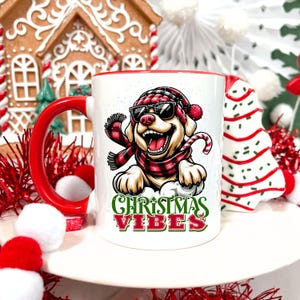 Lustige Hundeakzent-Kaffeetasse (11, 15 Unzen) - niedliche Tierliebhaber-Teetasse, Hundemama-Geschenk, Haustierbesitzer-Geschenk, Weihnachtsgeschenk
