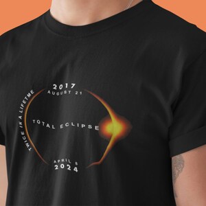 Total Solar Eclipse 2024 Unisex Heavy Cotton T-Shirt | Eclipse 2024 Shirt, 2024 Eclipse Shirt, Sonnenfinsternis Geschenk, Eclipse Shirt