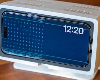 Retro "Severed" 70s/80s Computer Terminal Charging Dock for Apple MagSafe, iPhone Standby, Compatible with iPhone 16 Pro/Pro Max