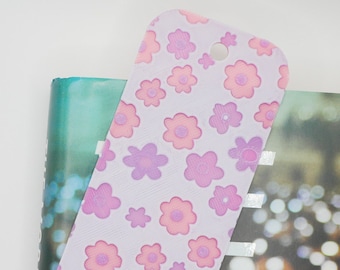Small Flower Bookmark, 3D Bookmark, Gift for Readers, Gift for Girls, Textured Bookmark, Flower Art for Bookworms, Nature Enthusiast Gift