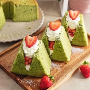 Matcha Chiffon Cake Sandwich Recipe: Digital Download