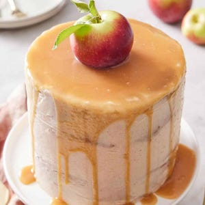 Caramel Apple Layer Cake Recipe PDF • Fall Caramel Apple Cake Digital Download • Printable Baking Guide