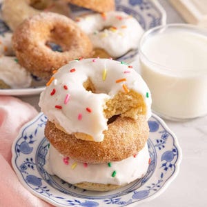 Baked Donuts Recipe | Easy Glazed Donuts Digital Download | Fun Sprinkle Donuts, Homemade Breakfast Treat, Printable Dessert, No Fry