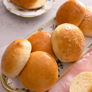 Brioche Buns Recipe: Easy Burger Buns PDF (Digital Download) Kitchen Wall Art