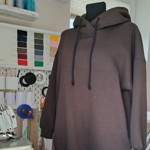 Handmade Women&#39;s Hoodie - Warm, Oversized Sweatshirt with Pocket | Solid Colors