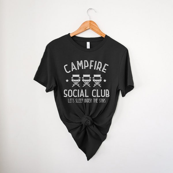 Campfire Social Club, Nature Shirt, Adventure Shirt, Hiking Shirt, Adventure, Camping Shirt, Explorer, Nature Lover, Gift for Nature Lover