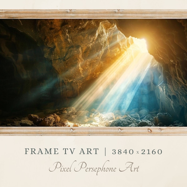 Samsung Frame Tv Art Jesus | Easter Jesus Frame Tv Art | Easter Frame Tv Art He Is Risen | Art for Frame Tv Easter