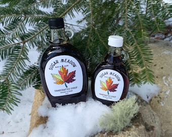 100% Pure Maine Maple Syrup - 16.9 oz Glass Bottle