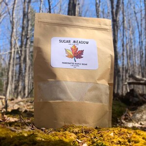 1 lb Bag - Handcrafted Maple Sugar - 100% Pure Maine Maple Syrup