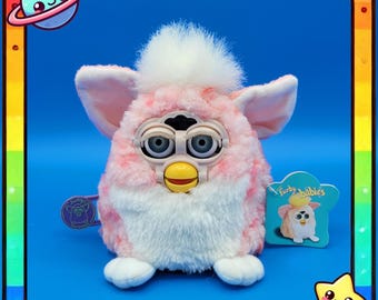 Rare Original 1999 Coral Furby Baby  working Electronic Toy English speaking