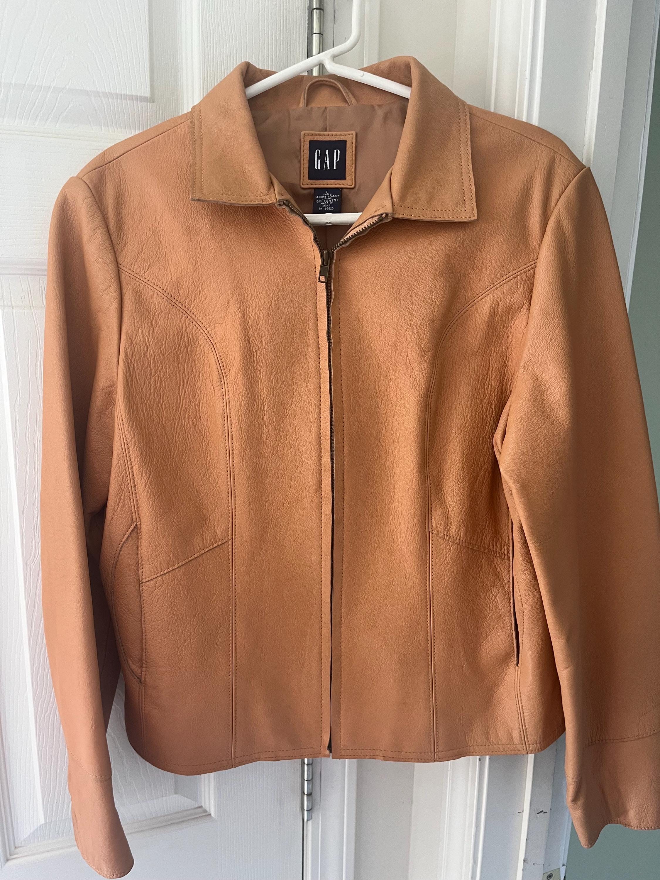 ジャケット・アウター old gap leather jaket 90s OVY Is this vintage gap leather jacket genuine? And is there a way to
