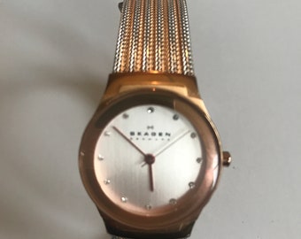 Vintage Skagen Roségold Damenuhr