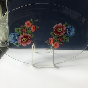 Oval Chance Glass Serving Tray