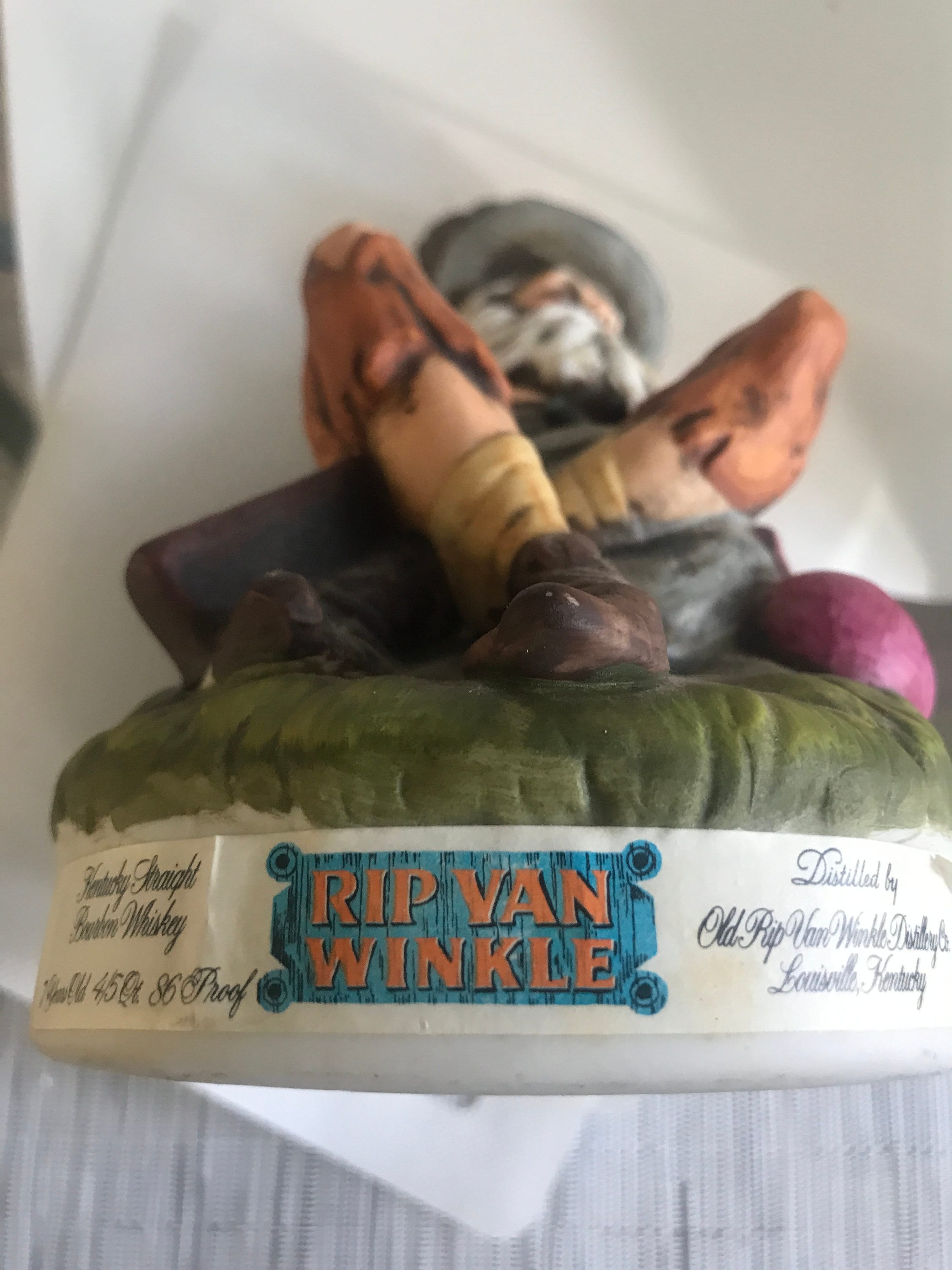 Vintage Old Rip Van Winkle Decanter - Etsy