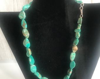 Vintage Turquoise Nugget Necklace