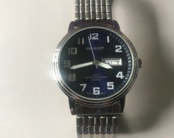 Scherp roestvrijstalen herenhorloge