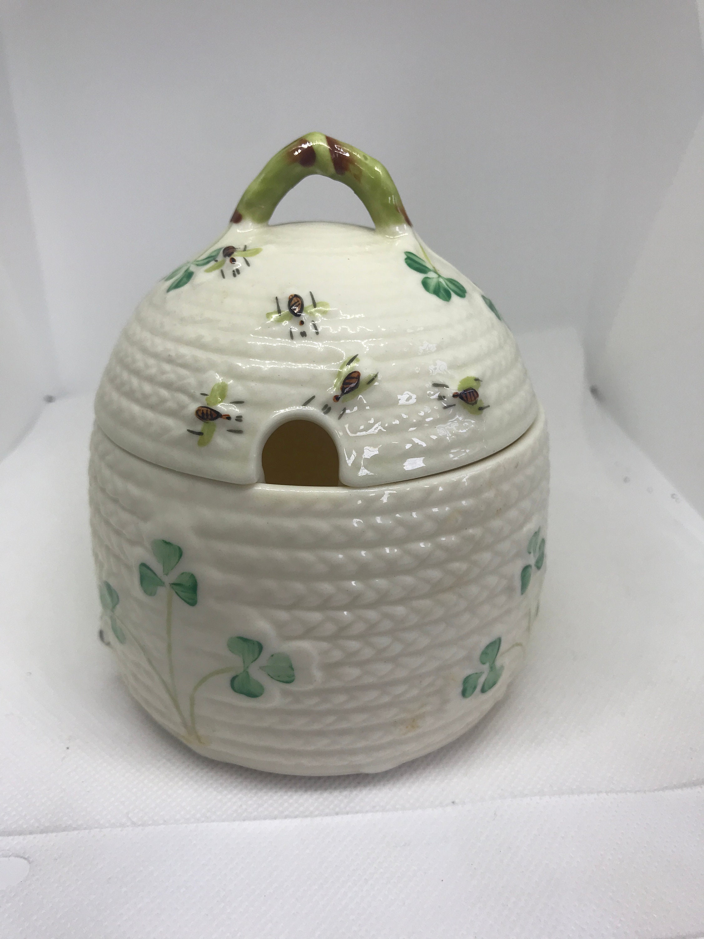 Belleek Honey Pot - Etsy