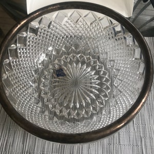 Fb Rogers Silver Co Crystal Bowl - Etsy