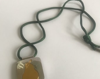 1977 Estee Lauder Perfume Compact Pendant Necklace