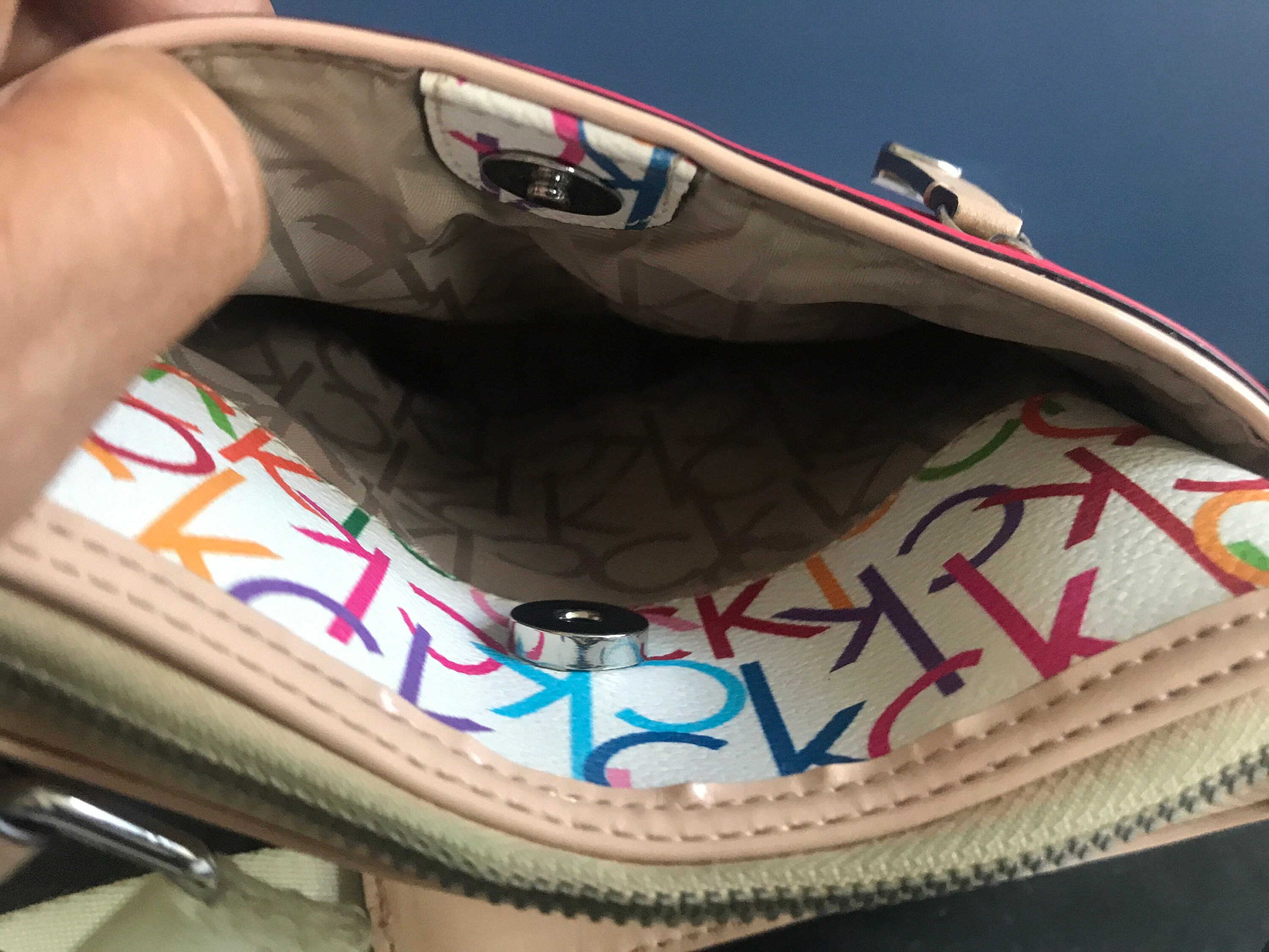 Calvin Klein CK Signature Logo Monogram Crossbody Sling Bag