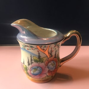 Vintage Hand Painted Japanese Putcher/Creamer