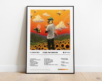TYLER, THE CREATOR Flower Boy | Album Poster | Minimalistic | Tyler, The Creator