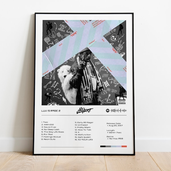 LIL UZI VERT Love is Rage 2 | Album Poster | Minimalistic | Lil Uzi Vert