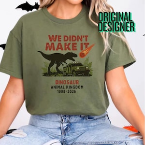 Dinosaur Ride Farewell T-Shirt: Retro Animal Kingdom Graphic Tee