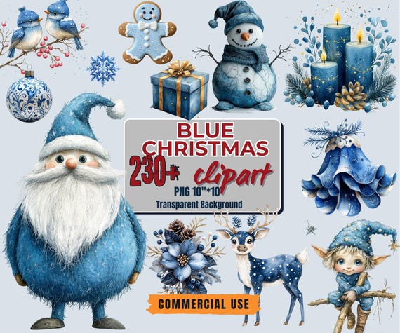 230+ Bluey Christmas PNG Designs - Winter Vibes Teacher Planner Stickers - Digital Product Bundle