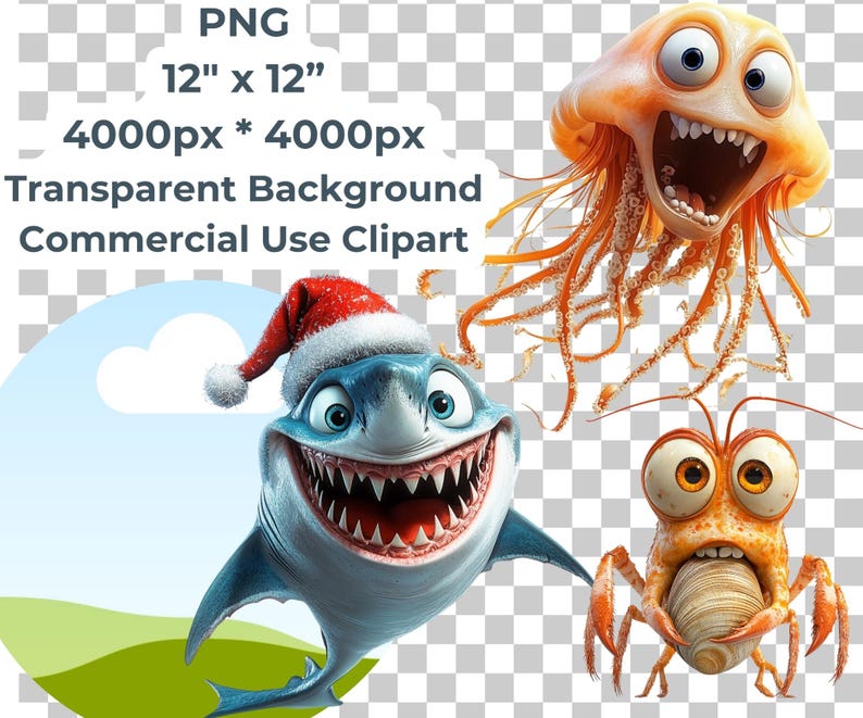 300+ Ocean Life Clipart Bundle – Fish Sea Creatures Corals Marine Life PNGs - Ocean Animals Digital Clipart Underwater Clipart Sea Life PNG