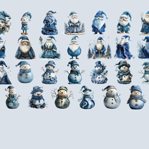 230+ Blue Christmas Clipart Bundle – Whimsical holiday elements in high-quality 10x10 inch PNGs, 300 DPI, with transparent backgrounds. Perfect for scrapbooking, DIY crafts, holiday cards, and digital designs. Instant download.